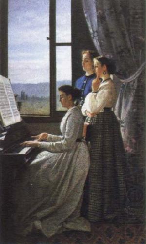 Silvestro lega the lyric (ll canto di unostornello) china oil painting image